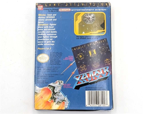 Xevious - Complete In Box - (EEC) - NES Spil (B Grade) (Genbrug)